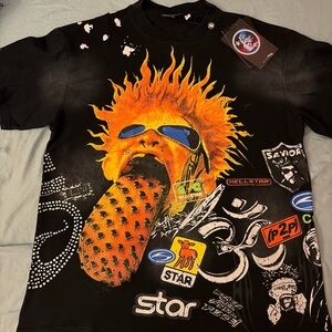 Graphic Black Short Sleeve Tee